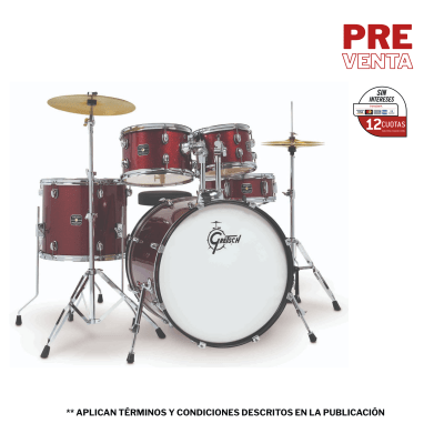 GRETSCH RENEGADE 10,12,14,20 + 14 X 5,5 RUBY SPARKLE