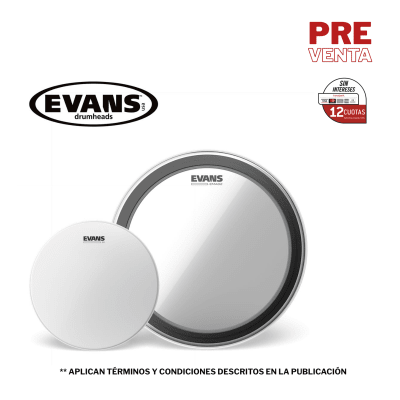 PACK PARCHES BOMBO 22 EMAD 2 + TAMBOR 14 COATED G1 EBP-22EMAD2G1 EVANS