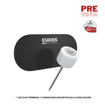 EVANS EQ PATCH NYLON DOBLE NEGRO