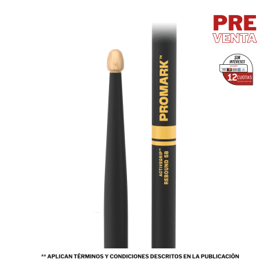 BAQUETAS REBOUND 5B ACTIVEGRIP HICKORY R5BAG PROMARK