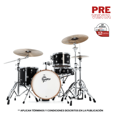 SHELLPACK 12 14 18 + 14X5 PIANO BLACK CATALINA CLUB CC2-J484-PB GRETSCH