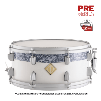 DIXON MAPLE APEX TAMBOR SATIN SILVER 14X6.5