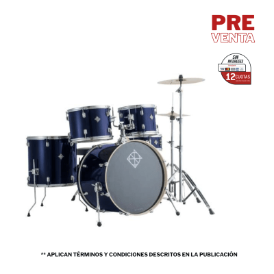 BATERIA 5 PIEZAS CON HARDWARE DEEP BLUE 12,13,16,22,14x5,5 PODSP522BDB SPARK DIXON