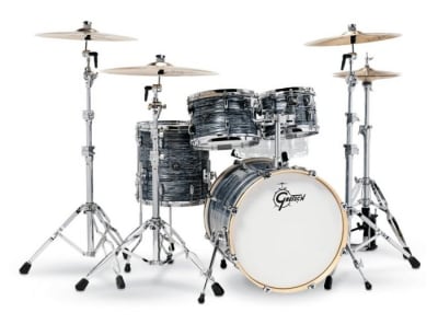 GRETSCH RENOWN MAPLE 20,10,12,14 + HOLDER SILVER OYSTER PEARL