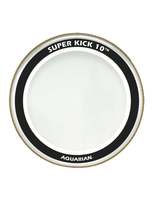PARCHE DE BOMBO 22 CLEAR SUPER KICK 10 SK10-22 AQUARIAN