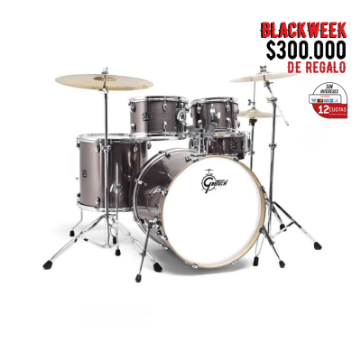 GRETSCH ENERGY 10,12,16,22 + 14 X 5,5 GREY STEEL