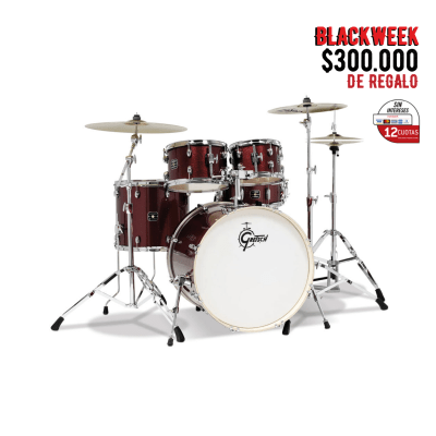 GRETSCH ENERGY 10,12,16,22 + 14 X 5,5 RUBY SPARKLE