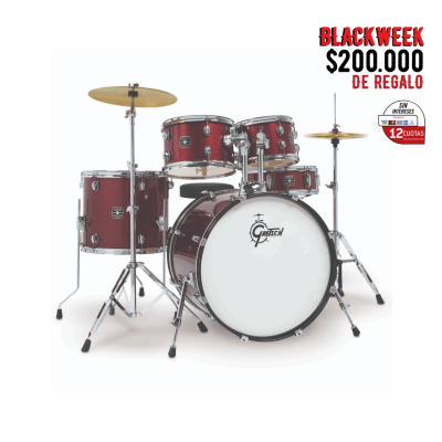 GRETSCH RENEGADE 10,12,16,22 + 14 X 5,5 RUBY SPARKLE