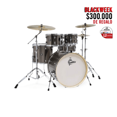 GRETSCH ENERGY 10,12,14,20 + 14 X 5,5 GREY STEEL