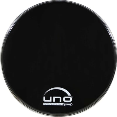 PARCHE BOMBO 20 EQ NEGRO RESONANTE UBD20RB UNO by EVANS