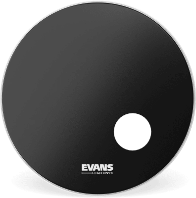 PARCHE BOMBO EVANS ONYX RESONANTE 24