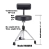 9000 SERIES ROUND DRUM THRONE WITH BACKREST 6