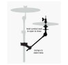 GIBRALTAR ATRIL DE XHAT CON BRAZO Y CLAMP 9707XB 2