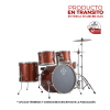 BATERIA 5 PIEZAS CON HARDWARE WINE RED 10,12,14,20,14x5,5 PODSP520BWR SPARK DIXON 0