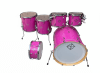 SET FUSE MAPLE GLOSS PURPLE 10,12,16,22 14X6,5 + TIMBAL 14 DE REGALO 2