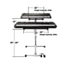 GIBRALTAR ATRIL PARA TECLADO DOBLE KEY TREE GKS-KT76 5
