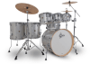 SHELLPACK CATALINA MAPLE 8,10,12,14,16,22 + 14X6.5 SILVER SPARKLE CM2-E627-SS GRETSCH 2