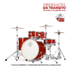 BATERIA 5 PIEZAS CON HARDWARE CYCLONE RED 12,13,16,22,14x5,5  PODSP522BCRD SPARK DIXON 0