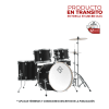 BATERIA 5 PIEZAS CON HARDWARE BLACK 10,12,14,20,14x5,5 PODSP520BBK SPARK DIXON 0