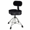 BLACK SPINAL-G DRUM THRONE WITH BACK REST & 4 LEG BASE 0