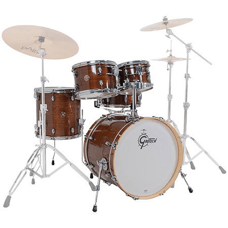 SHELLPACK CATALINA MAPLE 10,12,14,20 + 14X5.5 WALNUT GLAZE CM2-E605-WG GRETSCH 1