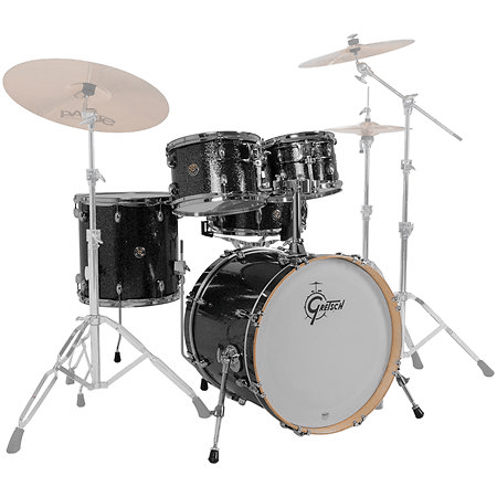 SHELLPACK CATALINA MAPLE 10,12,14,20 + 14X5.5 BLACK STARDUST CM2-E605-BS GRETSCH2
