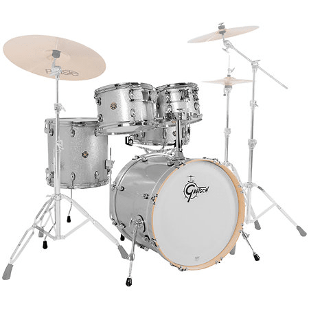 SHELLPACK CATALINA MAPLE 10,12,14,20 + 14X5.5 SILVER SPARKLE CM2-E605-SS GRETSCH 1