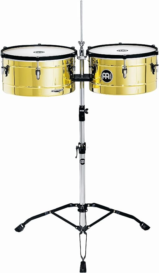 TIMBALES 14 & 15 MARATHON SERIES BRASS MT1415B MEINL PERCUSSION 1