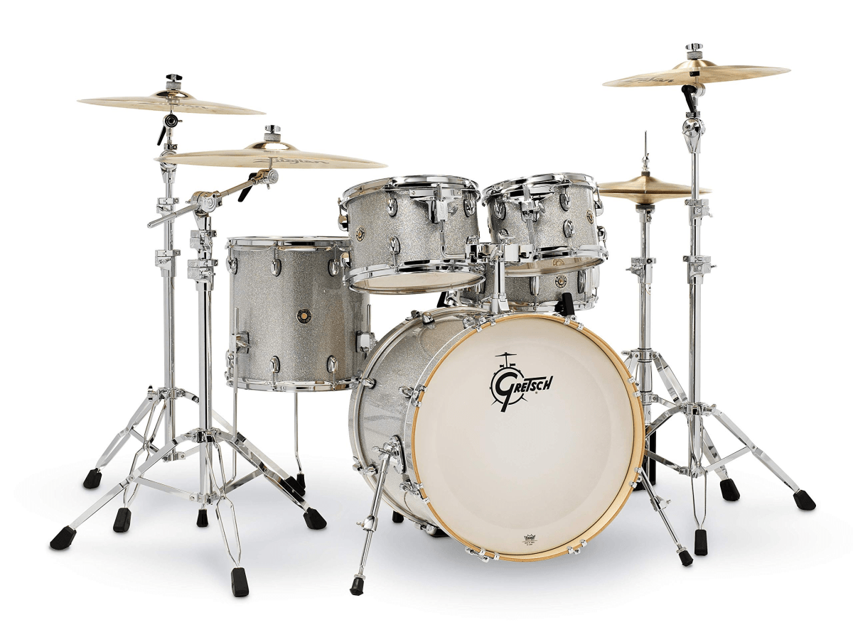 GRETSCH CATALINA MAPLE 10,12,14,20 + 14 X 5,5 SILVER SPARKLE 1