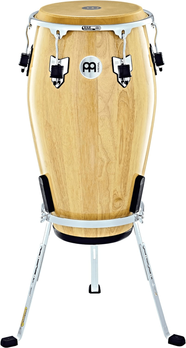 TUMBA 12 1/2 MARATHON EXCLUSIVE SERIES TUMBA NATURAL CHROME PLATED HW TRUE SKIN BUFFA MEC1212NT-CH MEINL PERCUSSION 1