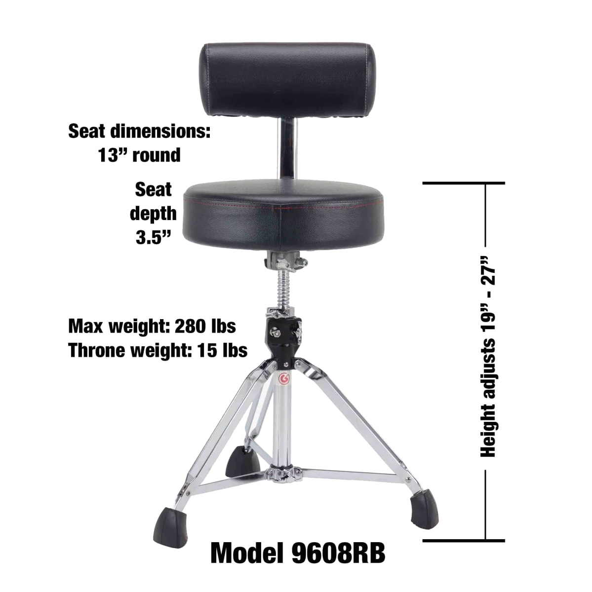 9000 SERIES ROUND DRUM THRONE WITH BACKREST6