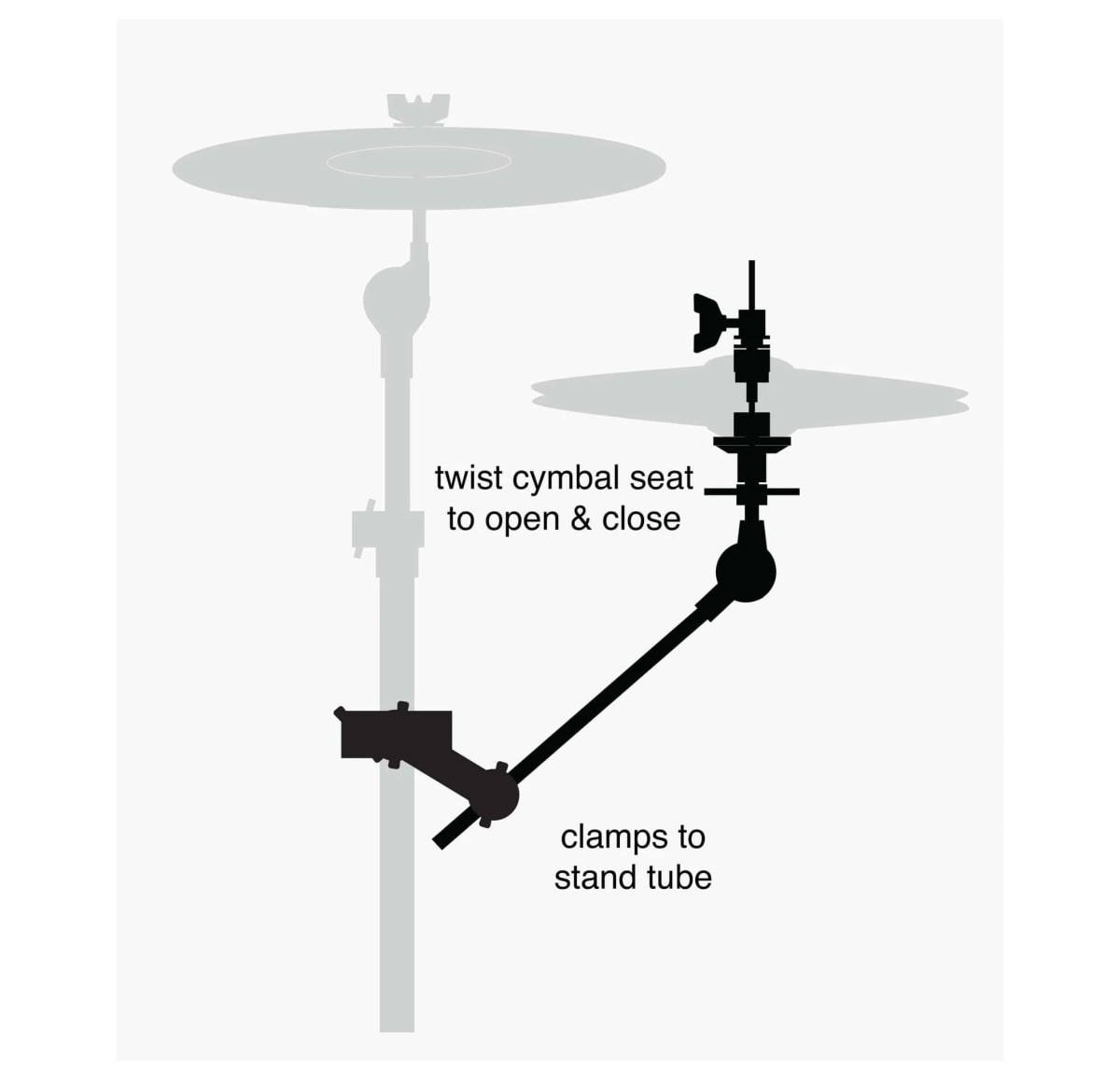 GIBRALTAR ATRIL DE XHAT CON BRAZO Y CLAMP 9707XB2