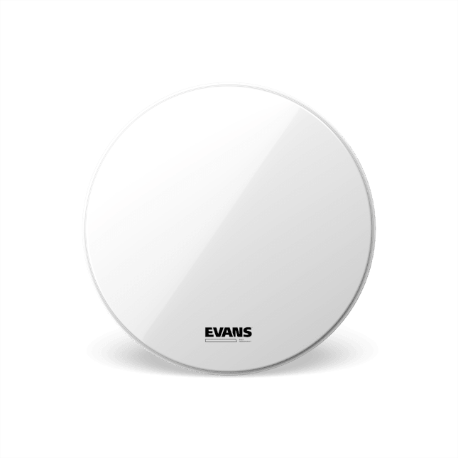 PARCHE BOMBO EVANS EQ3 RESONANTE POROSO BLANCO SIN PERFORACIÓN 24 1