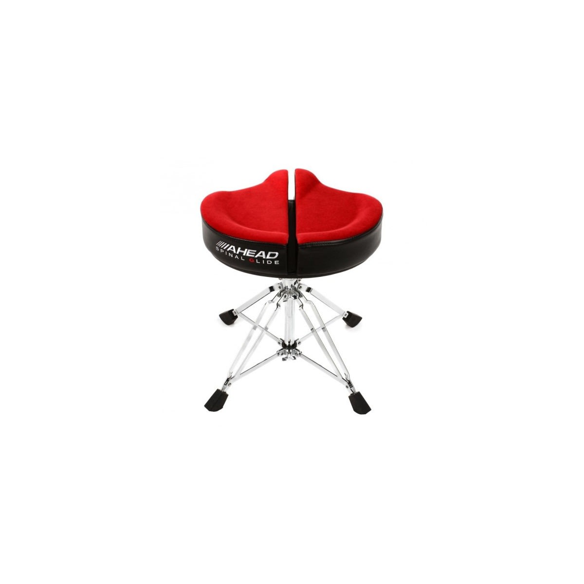 RED SPINAL-G DRUM THRONE WITH 4 LEG BASE2