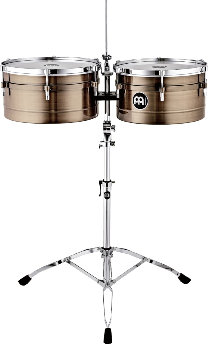 TIMBALES 14 & 15 ARTIST SERIES AMADITO VALDÉS ANTIQUE BRONZE AV1ABR MEINL PERCUSSION 1