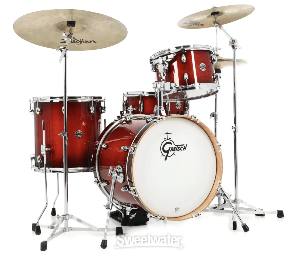 CATALINA JAZZ 12,14,18 + 14X5 GLOSS CRIMSON BURST GRETSCH3