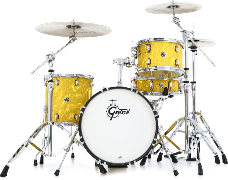 SHELLPACK 12 14 18 + 14X5 YELLOW SATIN FLAME CATALINA CLUB CC2-J484-YSF GRETSCH2