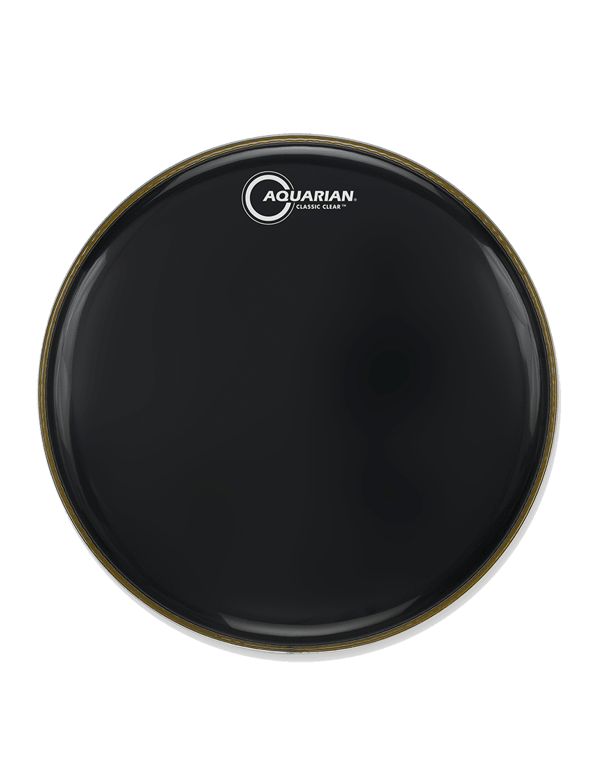 PARCHE BOMBO 22 RESONANTE NEGRO BRILLANTE CC-22BK AQUARIAN 1