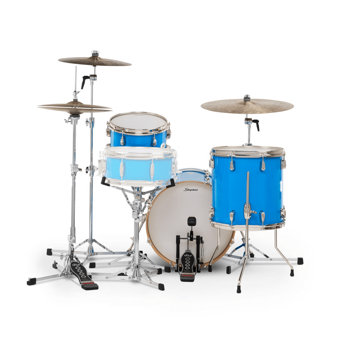 SHELLPACK 3 PCS STUDIO KING 12 14 18 LUNAR BLUE LACQUERED SDKTSKK18N03ARLBL SLINGERLAND3