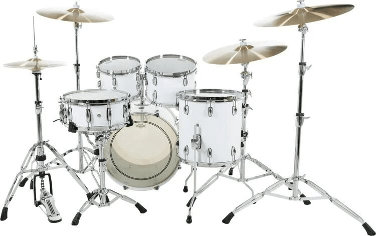 GRETSCH RENOWN MAPLE 20,10,12,14,5.5X14 + HOLDER PIANO WHITE3
