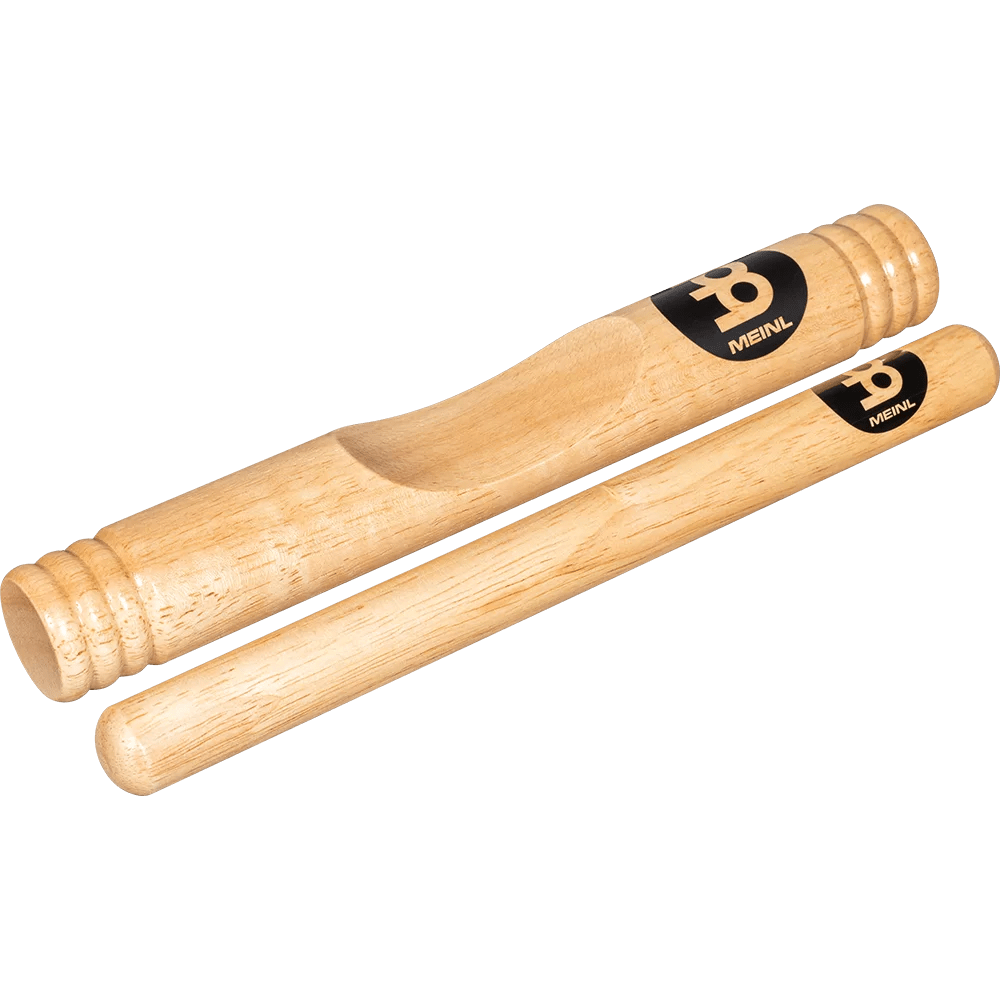 WOOD CLAVES AFRICAN SOLID HARDWOOD CL2HW MEINL PERCUSSION 1