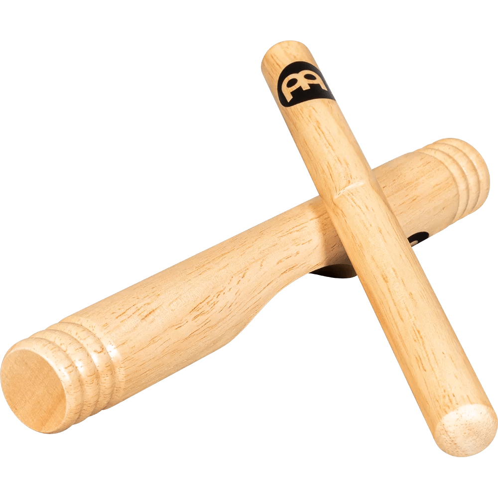 WOOD CLAVES AFRICAN SOLID HARDWOOD CL2HW MEINL PERCUSSION2