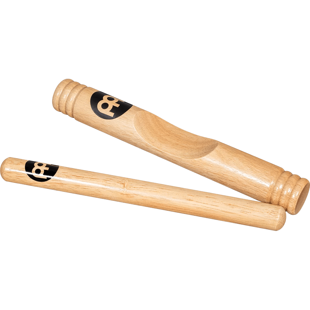 WOOD CLAVES AFRICAN SOLID HARDWOOD CL2HW MEINL PERCUSSION3