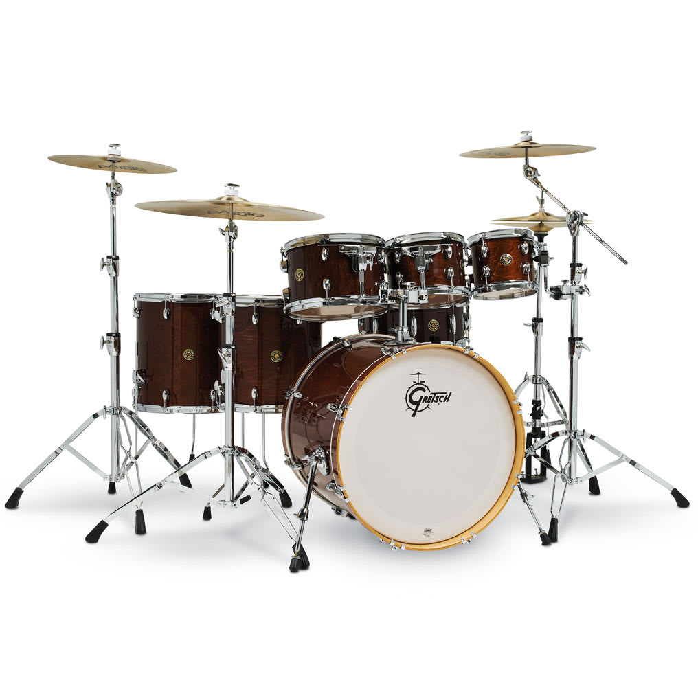 GRETSCH CATALINA MAPLE 8,10,12,14,16,22 + 14 X 6 WALNUT GLAZE 1