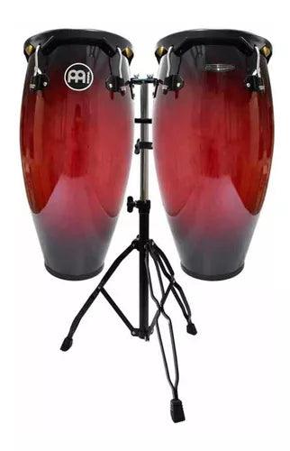 CONGASET 11+12 + DOUBLE STAND BLACK WINE RED BURST 1