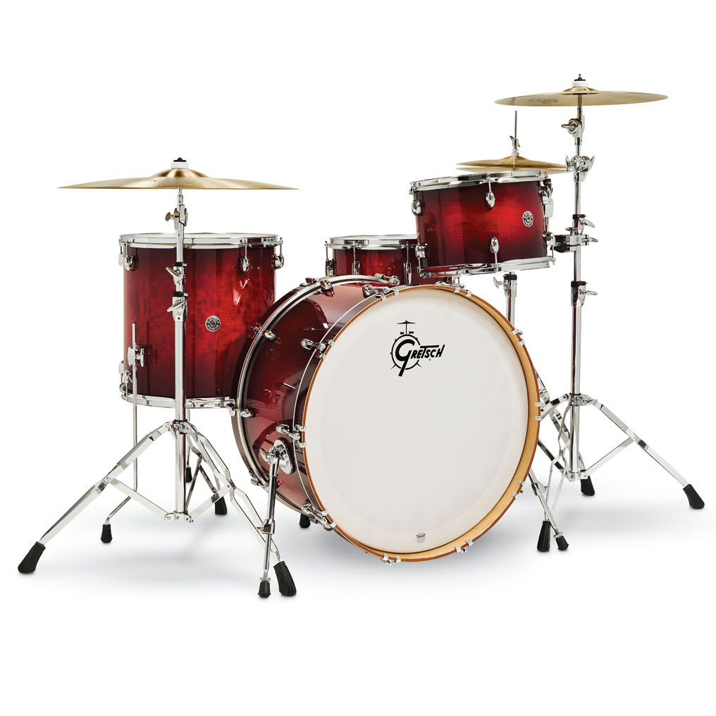 GRETSCH CATALINA CLUB ROCK 13,16,24 + 14 X 6,5 GLOSS CRIMSON BURST 1