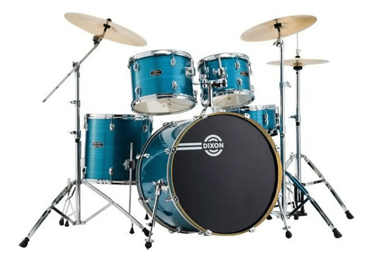 BATERIA 5 PIEZAS CON HARDWARE CYCLONE BLUE 10,12,14,20,14x5,5 PODSP520BCBL SPARK DIXON2