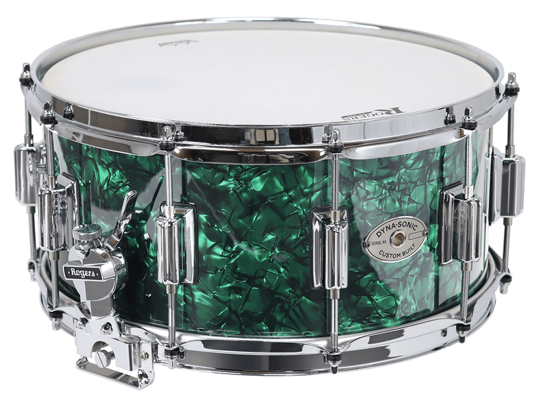 ROGERS TAMBOR DYNA-SONIC GREEN MARINE PEARL  6.5 X 14 1