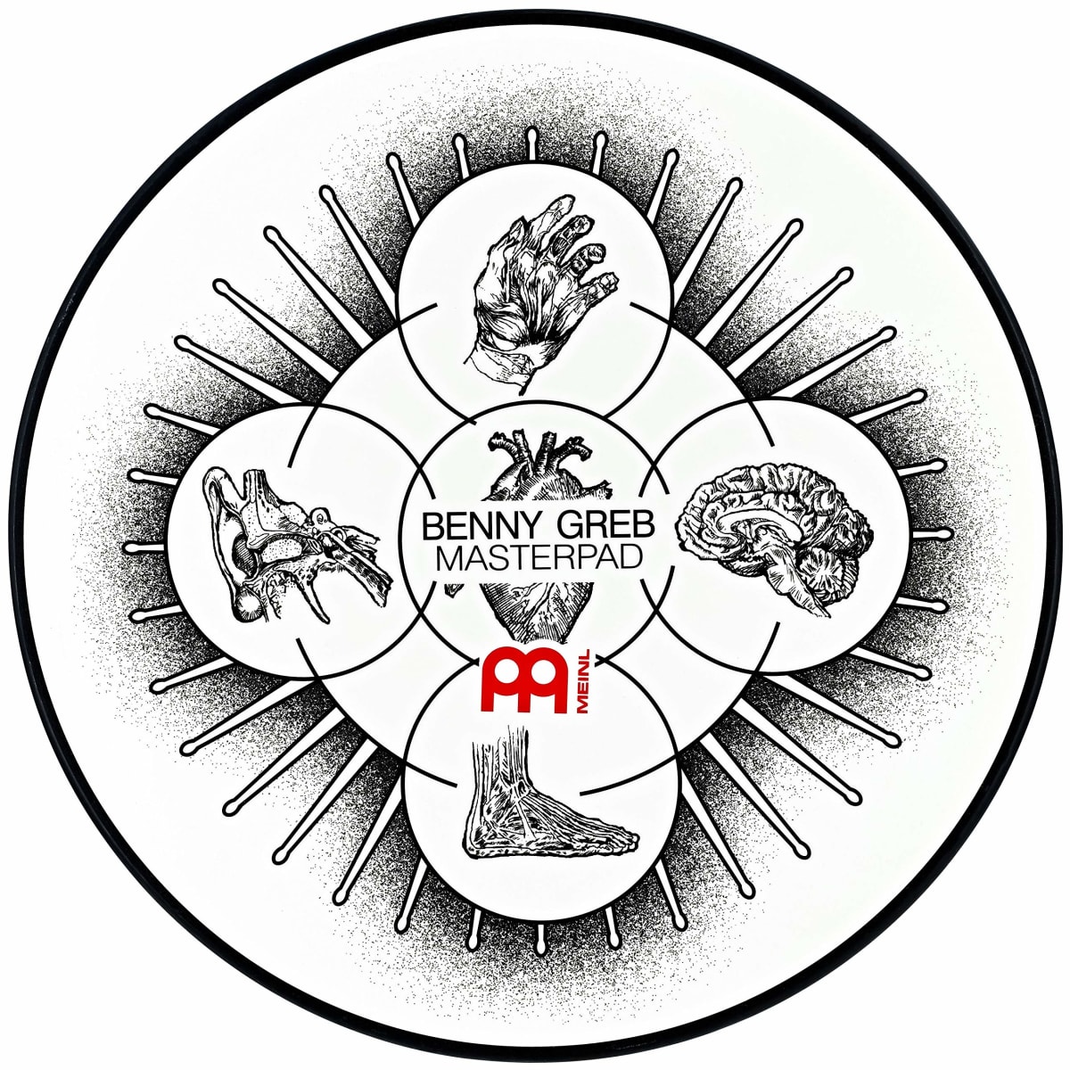 MEINL PAD DE PRACTICA BENNY GREB 12 1