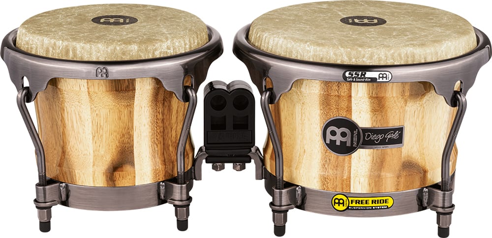 BONGO DIEGO GALE CHAMCHURI WOOD  REMO FIBERSKYN HEADS ARTIST SERIES WOOD DGR400CW MEINL PERCUSSION2
